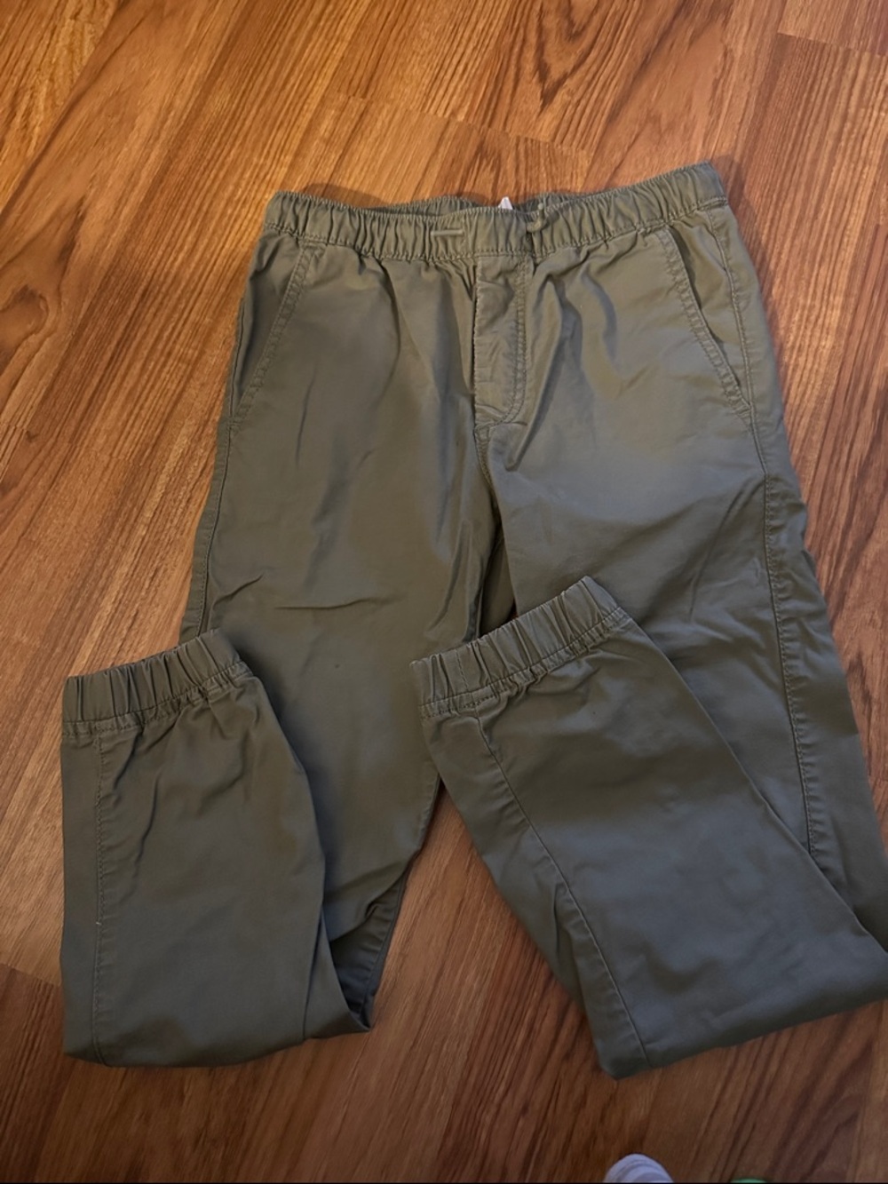 GAP Olive Green Elastic-Waist Jogger Pants